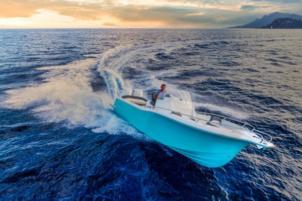 Bateau moteur hors bord White Shark 280 CC Evo - Day boat et bateau de peche francais