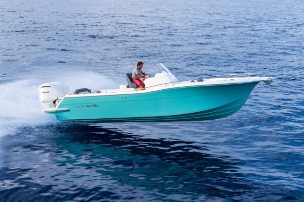 Bateau moteur hors bord White Shark 280 CC Evo - Day boat et bateau de peche francais