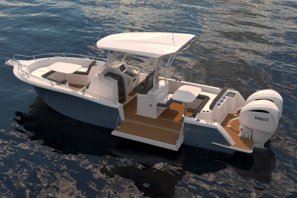 Bateau moteur hors bord White Shark 280 CC Evo - Day boat et bateau de peche francais
