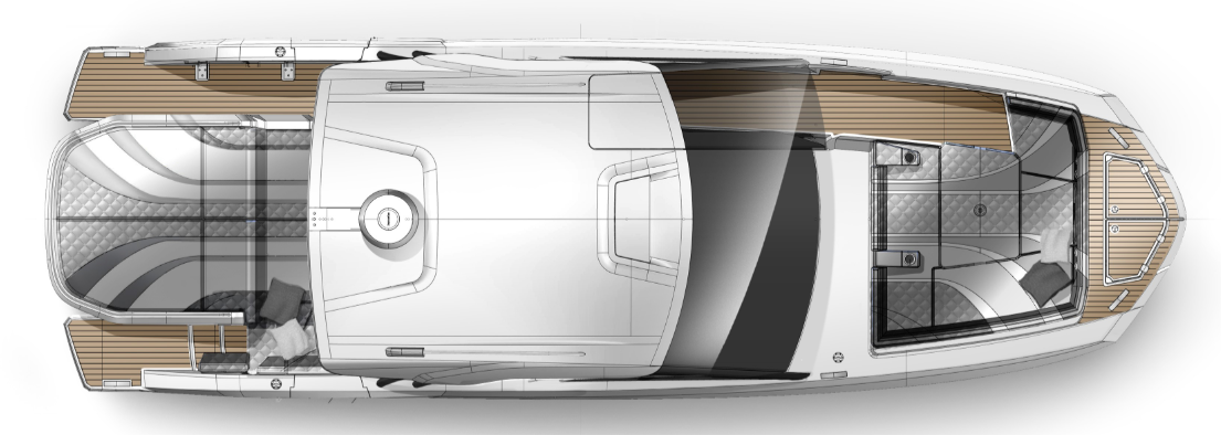 Plan du GALEON 300 GTO - Yacht de luxe