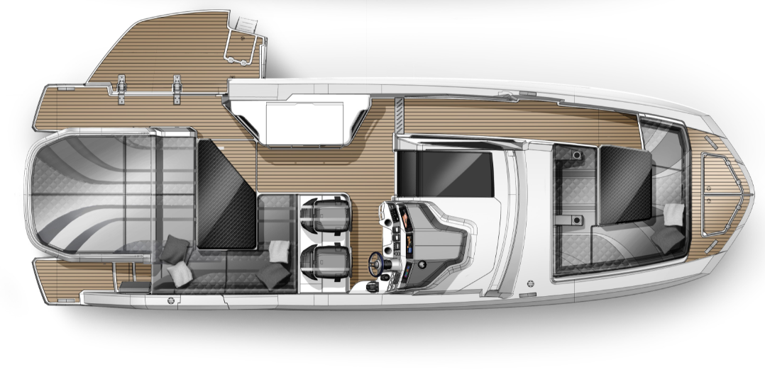 Plan du GALEON 300 GTO - Yacht de luxe