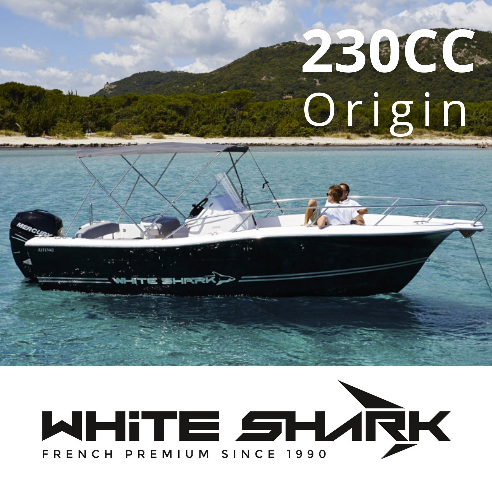 WHITE SHARK 230cc origin au salon nautique du Grand Pavois, La Rochelle 2022
