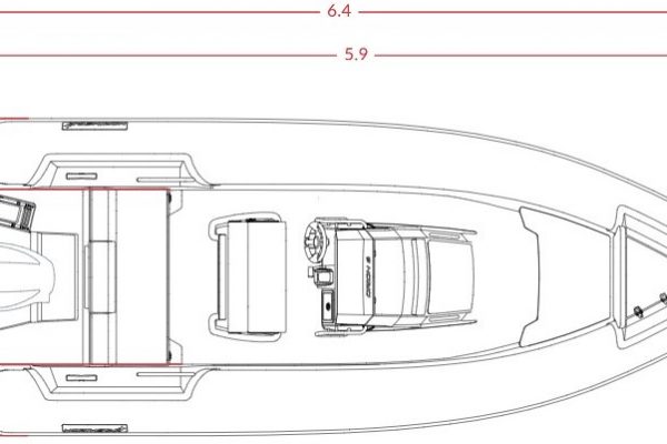 Plan du Northstar ORION 6 - Bateau semi-rigide hord bord