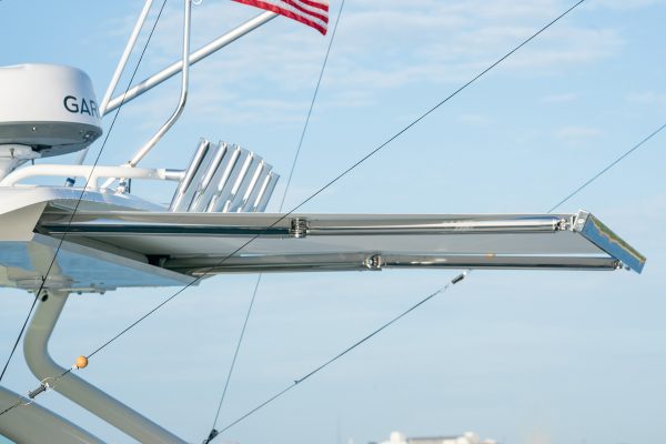 Detail view of DC 326 Retractable Sunshade.