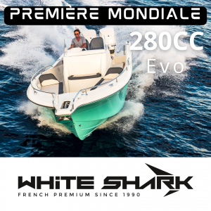Bateau moteur hors bord White Shark 280CC Evo - Day boat & bateau de peche